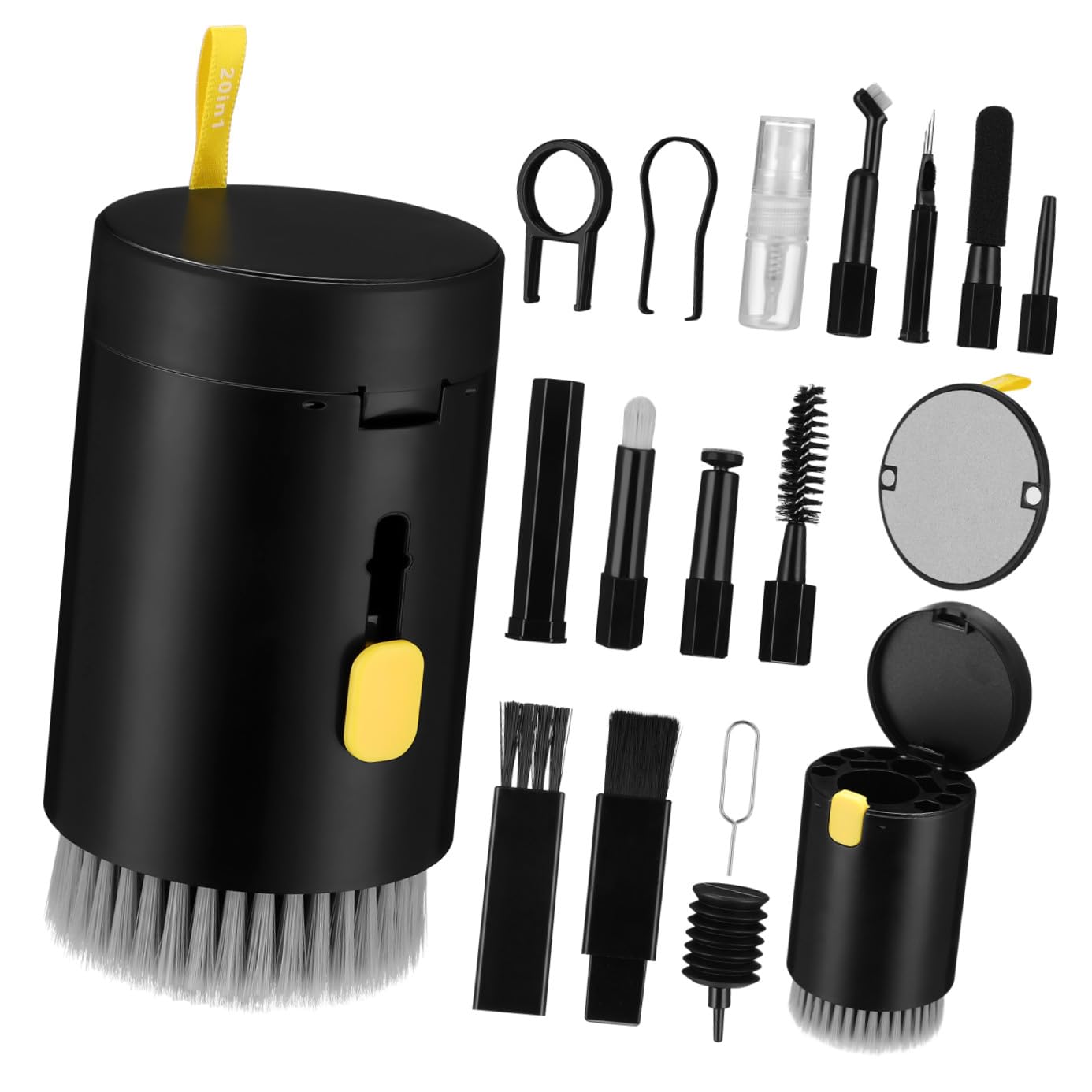 Housoutil Kit De Limpieza para Portátil y Auriculares Limpiador De Teclado y Lentes De Cámara Incluye Cepillo De Limpieza para Dispositivos Electrónicos
