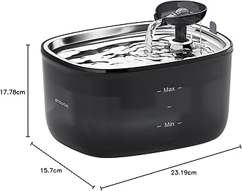 Amazon | Stouchi 自動給水器 猫 中小型犬用 ステンレス鋼 2.5L