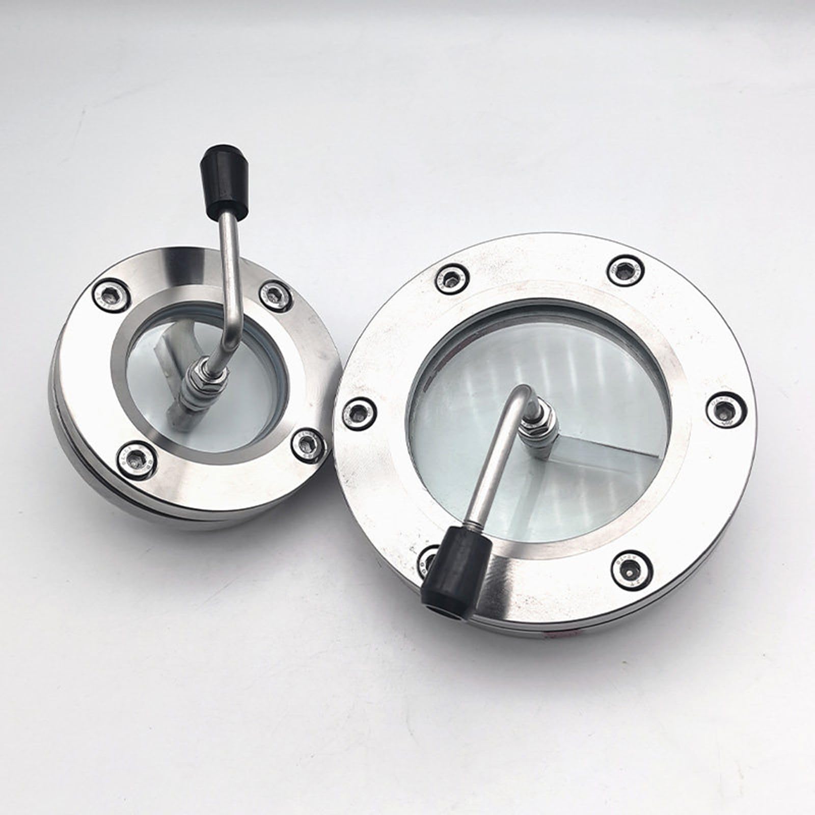 Cristal de vista de acero inoxidable 304 con limpiaparabrisas, ventana visual con brida para tanque y reactor, diámetro exterior de 95-310 mm, velocidad de observación y estados de trabajo