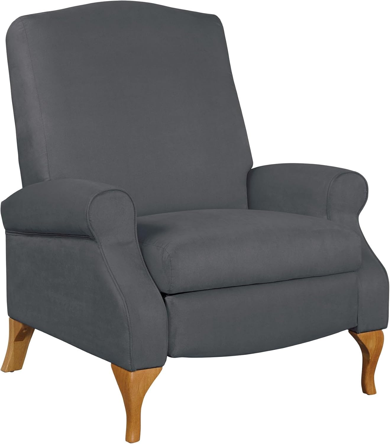 BrylaneHome 350 Lbs. Weight Capacity Faux Suede Recliner - Beige