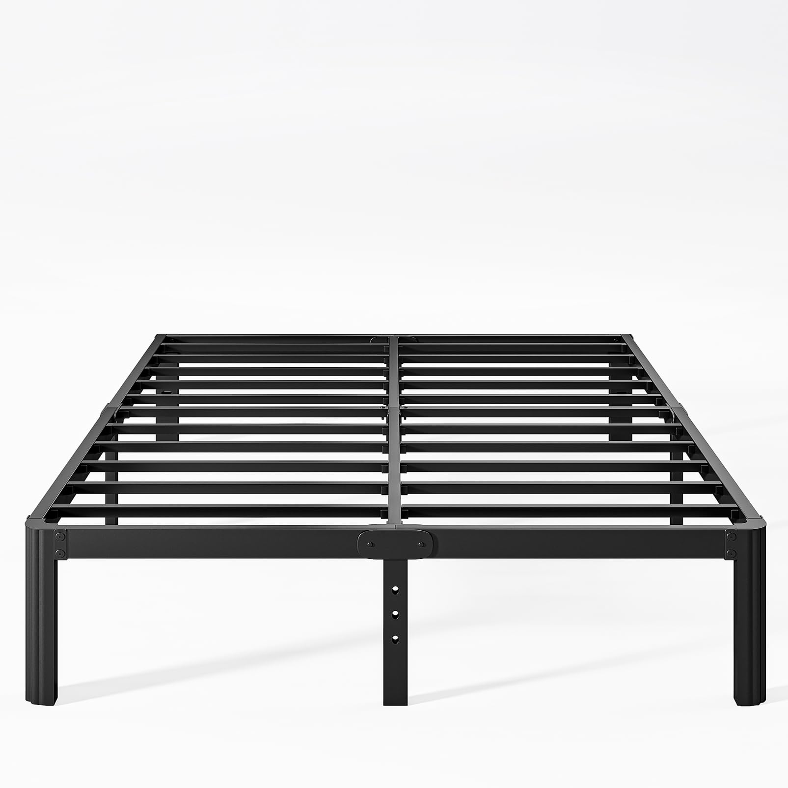 KERAMIK 12 Inch High King Size Bed Frame Metal, Platform King Bed Frame No Box Spring Needed with Round Edge, Easy Assembly, Heavy Duty, Black