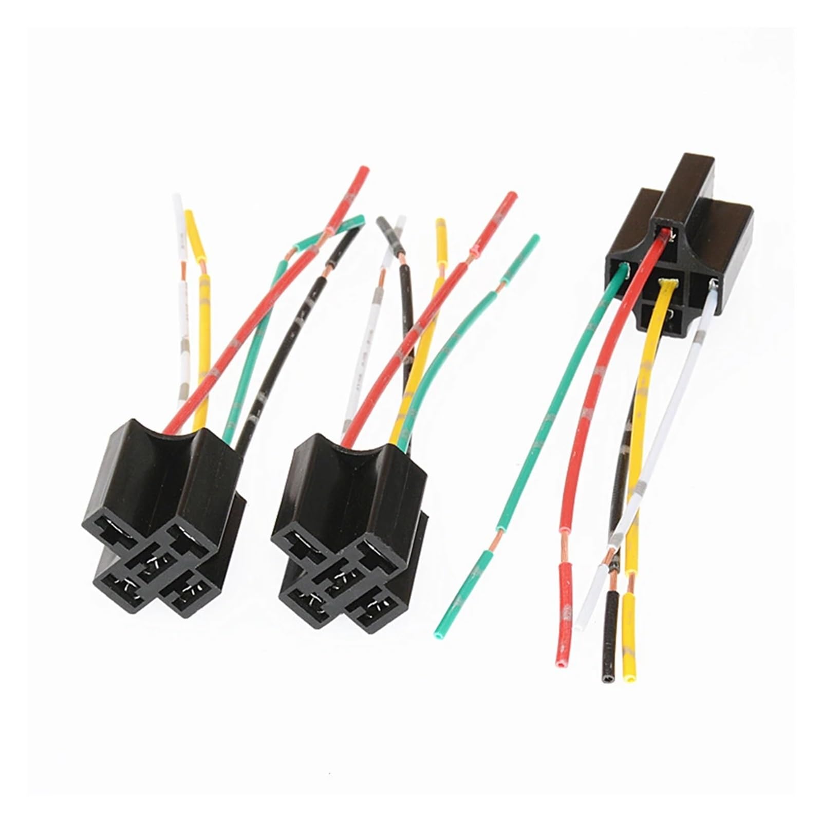 1 szt. przekaźnik samochodowy DC 12 V 40 A prąd znamionowy 1NO 1NC SPDT 4/5 pinów alarm samochodowy 40 A czarny z linią (z linią 9 cm)
