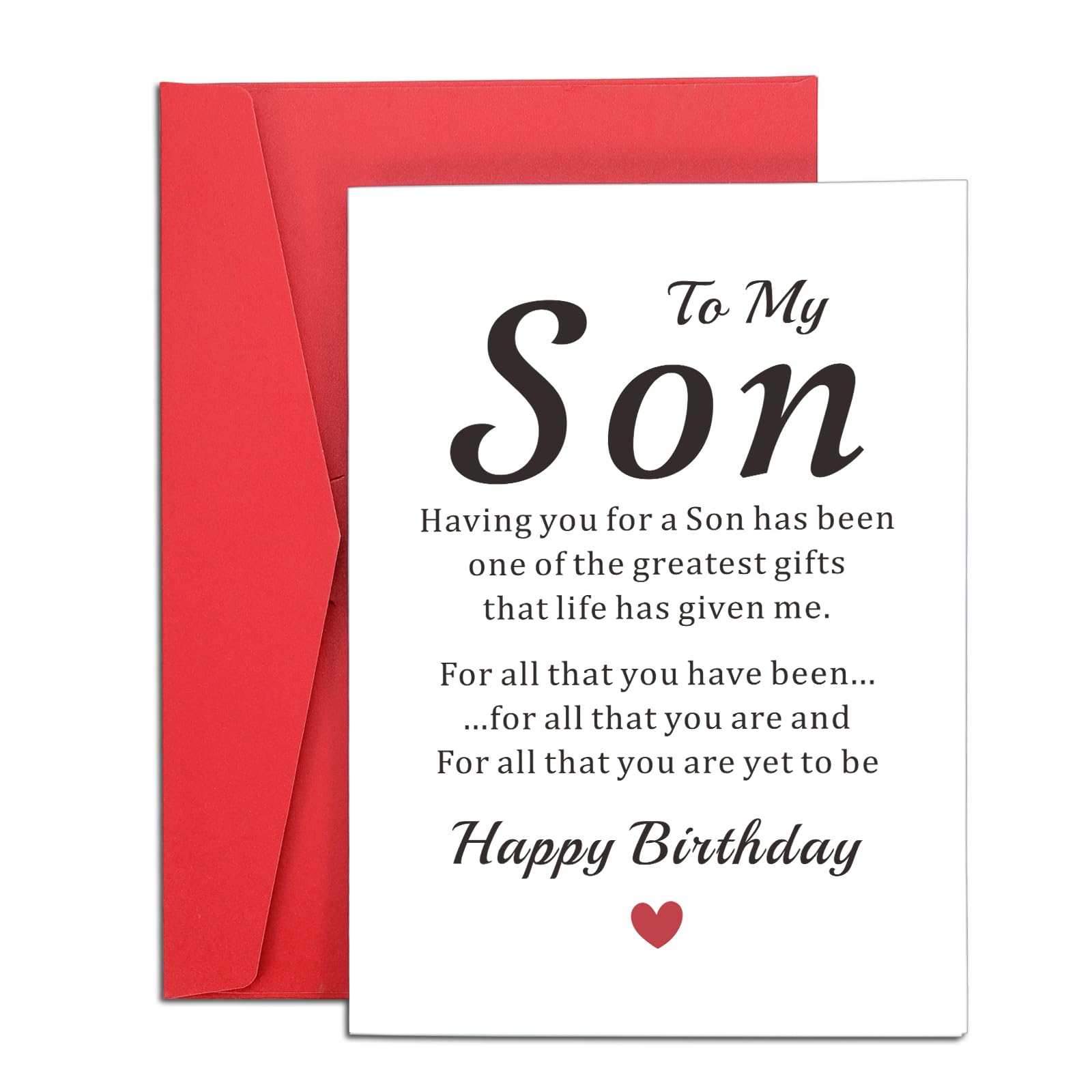 Eulalia EclogueBirthday Cards for Kids, Birthday Card for Son 21st Birthday Gifts for Him, 21st Birthday Card for Son, Son Birthday Card for Adult Son in Law from Mom to Son Christmas Coming of Age Gifts