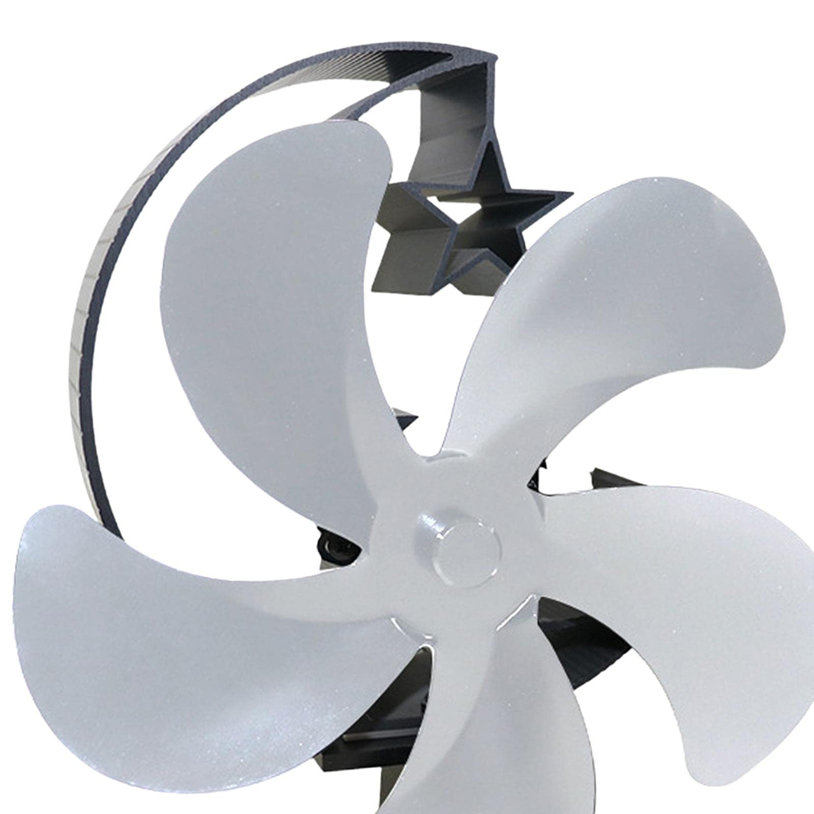 LICHTS Fireplace Fan Log/Wood/Pellet Burning Stoves Silent Winter Wood  Furnace Fan Argent : Amazon.in: Home u0026 Kitchen