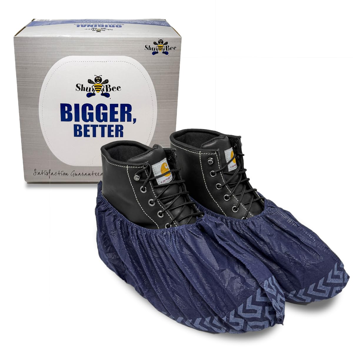 ShuBee Original Disposable, Extra-Large Boot and Shoe Covers, Thicker & Stronger, Durable Protection for Floors - 50 Pairs