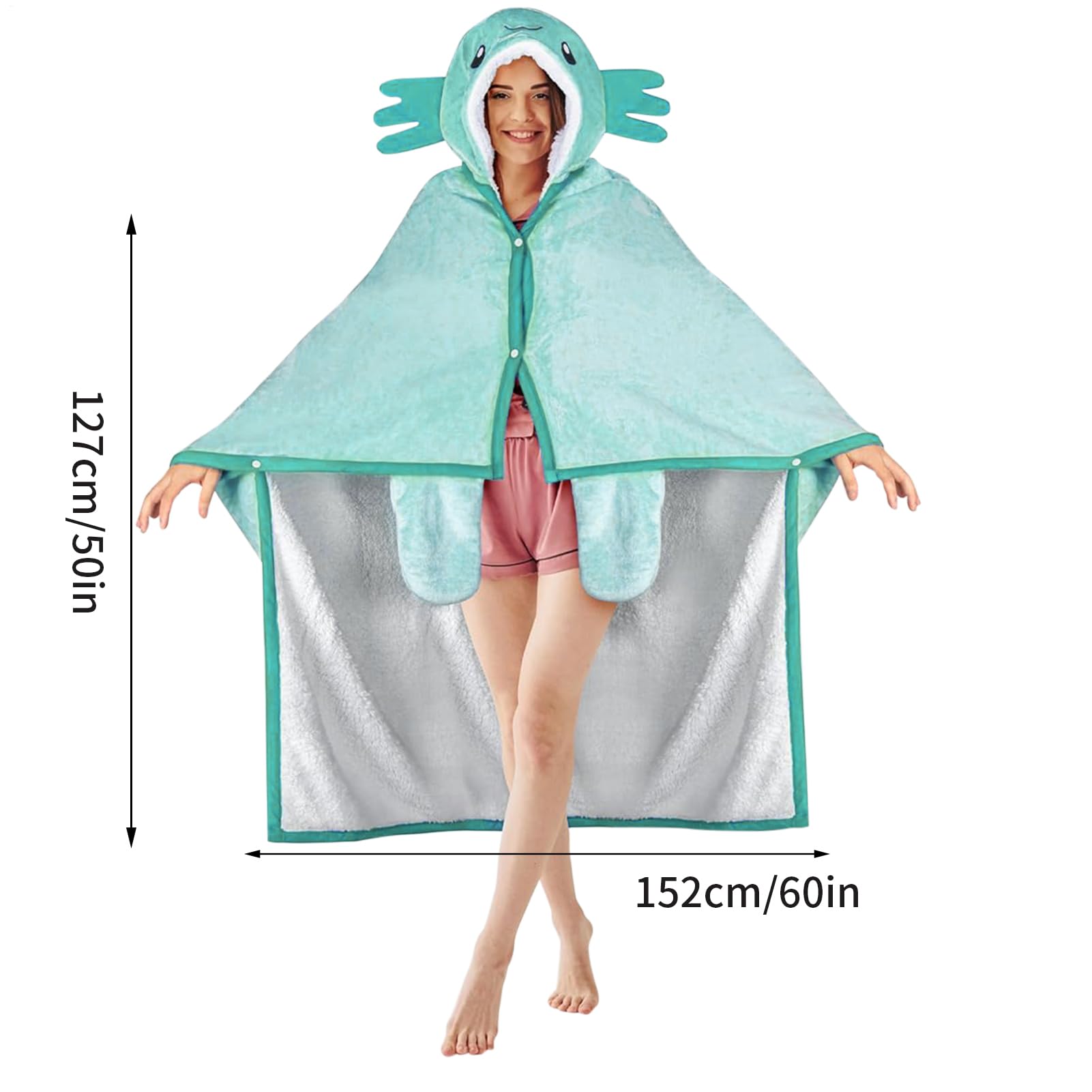 Couverture à capuche - Couverture à capuche - Couverture douce - Portable - Sweat à capuche chaud - Couverture confortable pour hommes adultes