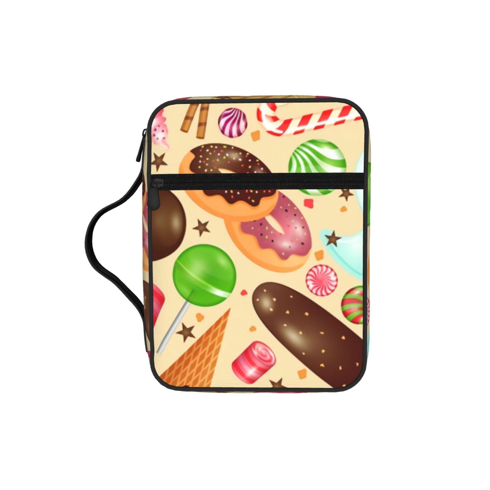 Sweets And Sweets Bible Cover Case Waterproof Bible Bag With Handle Organizer Storage Book Cover For Bible Study