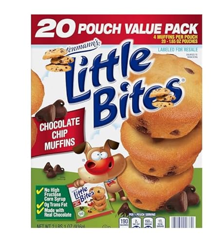 Little Bites Chocolate Chip Mini Muffins, 20 Packs, 33 oz
