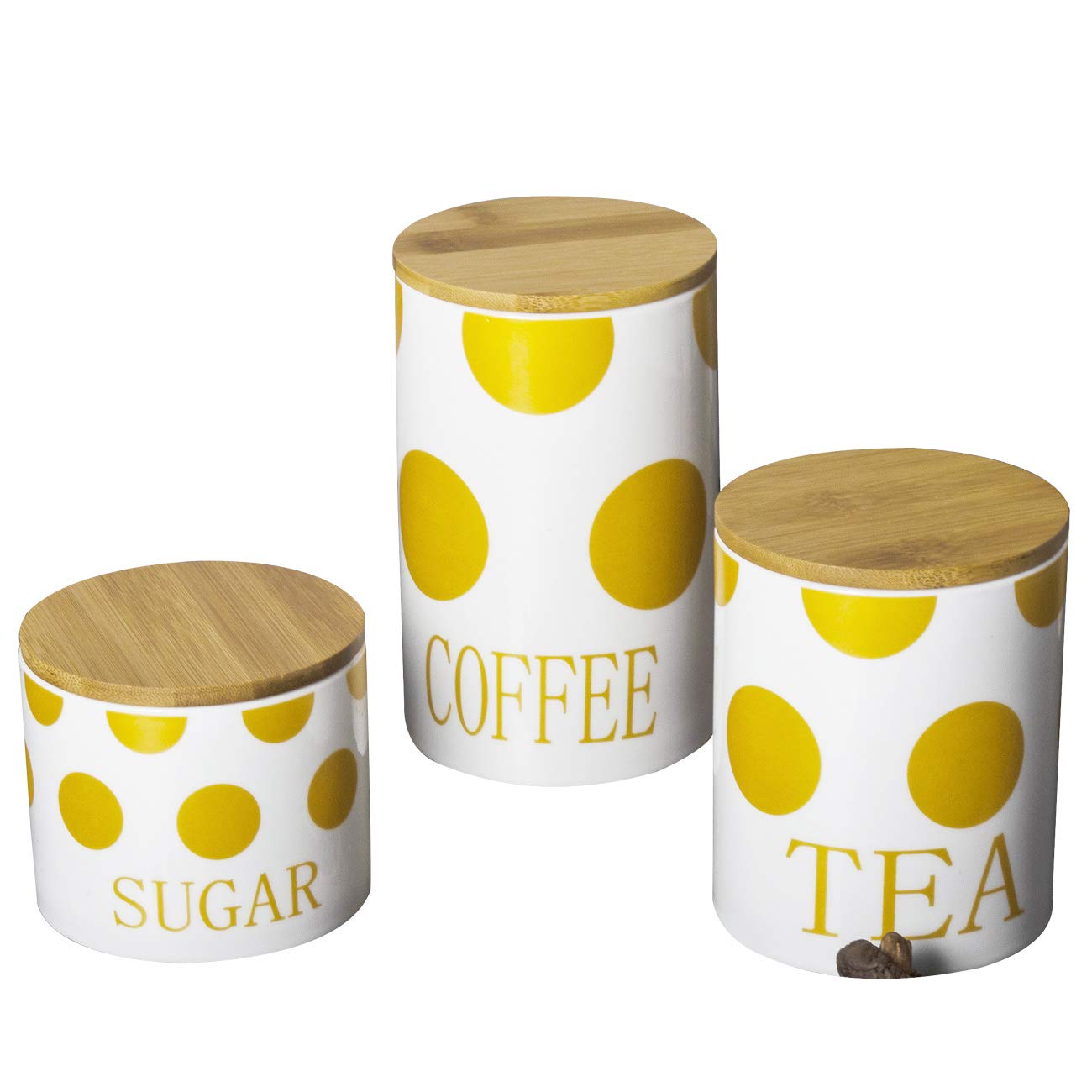 Buy Xiteliy Ceramic Canister Set Tea Coffee Sugar Storage Pots Jars
