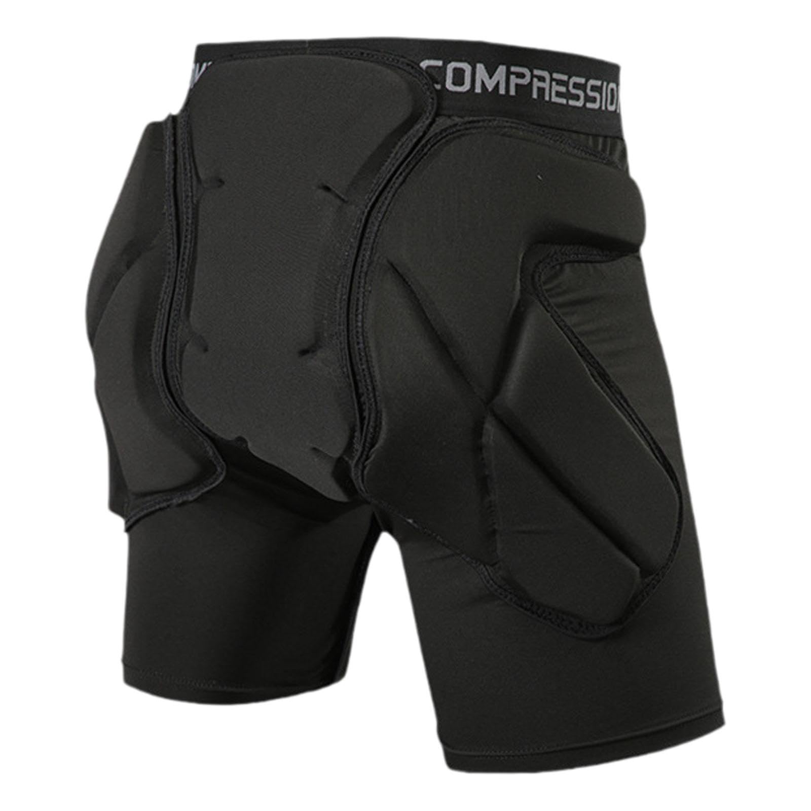 Pantalones Cortos Acolchados, Protectores, Transpirables, Profesionales, con Protección de Cadera 3D Altamente Elástica Y Acolchado en El Asiento para
