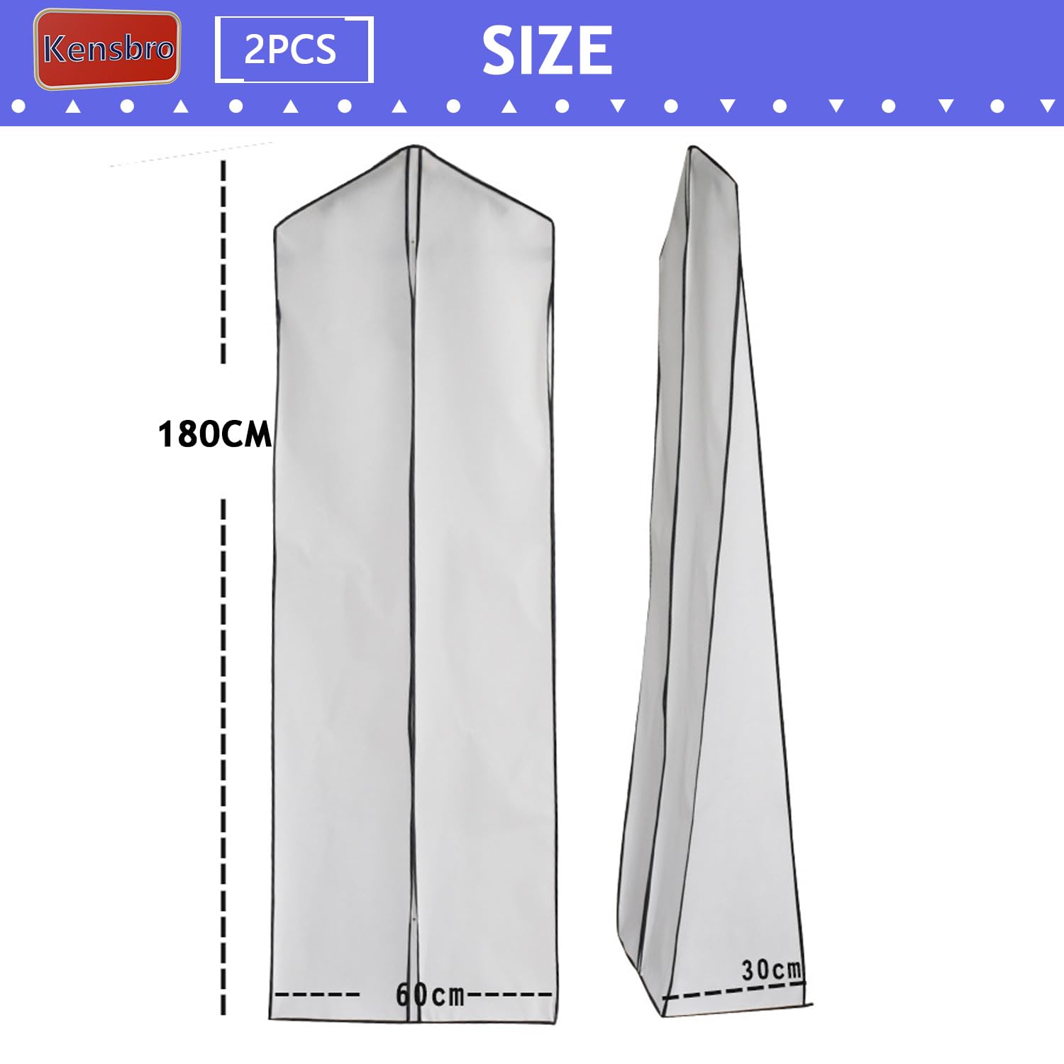 Housse De Protection Pour Vêtements, Sac De Rangement Pour Vêtements Suspendus, Translucide