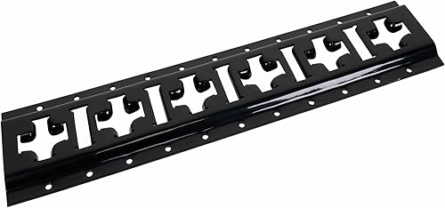 Miniatura 3 de Mytee Products Riel de amarre de riel X de 5 pies, riel ETrack con ranuras horizontales y verticales, revestimiento de polvo negro, acero de calibre