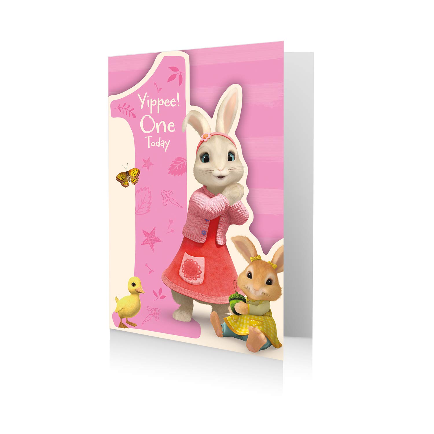Danilo Promotions Limited Danilo Promotions Ltd Peter Rabbit Official Age 1 Birthday Card, Yippee! One Today multi colour PE037,210 x 290 mmThe Forest Stewardship Council