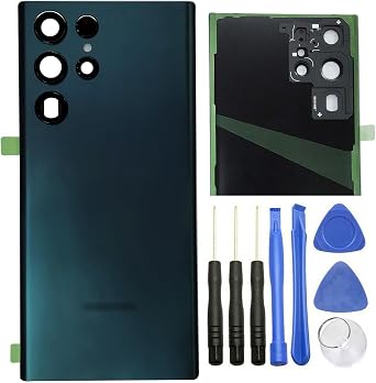 ubrokeifixit Galaxy S22 Ultra 5G Rear Panel Back Glass Door Cover Replacement for Samsung Galaxy S22 Ultra 5G 6.8" 2022" SM-S908NOT for S22 6.1",NOT for S22+ 6.6" S22 Ultra-Green