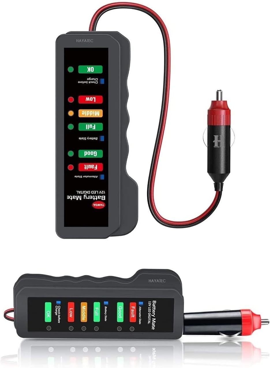 Hayatec 12V Vehicle Battery Tester Digital car battery current Test
