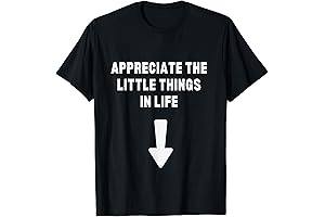 Appreciate The Small Things In Life Sarcastic T-Shirt