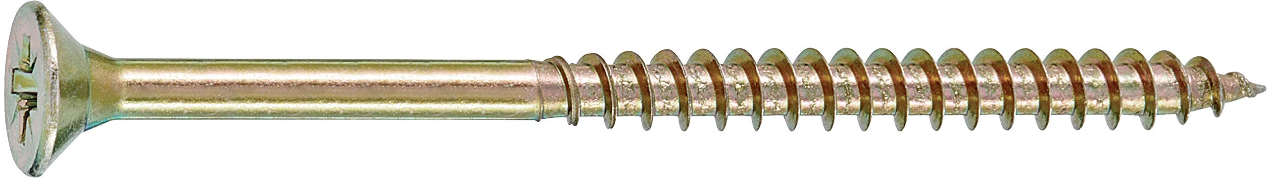 Viti A Testa Piana Svasata - Zincate Giallo, Misura 5x80 Mm, Confezione Da 175 Pezzi - Foto 6