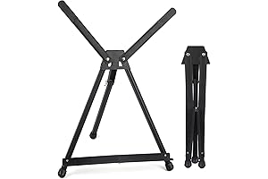 Falling In Art 15' to 21' Tabletop Aluminum Easel Stand For Display