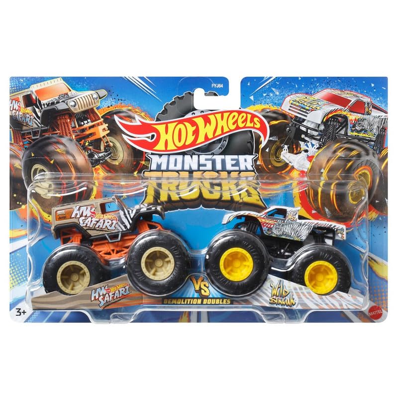Hot Wheels Hw Safari Vs Wild Streak Demolition Doubles Monster Trucks 2023 1:64 Scale 3+ Ages - Multicolor (B0CJP36LV9) Amazon Price History, Amazon Price Tracker