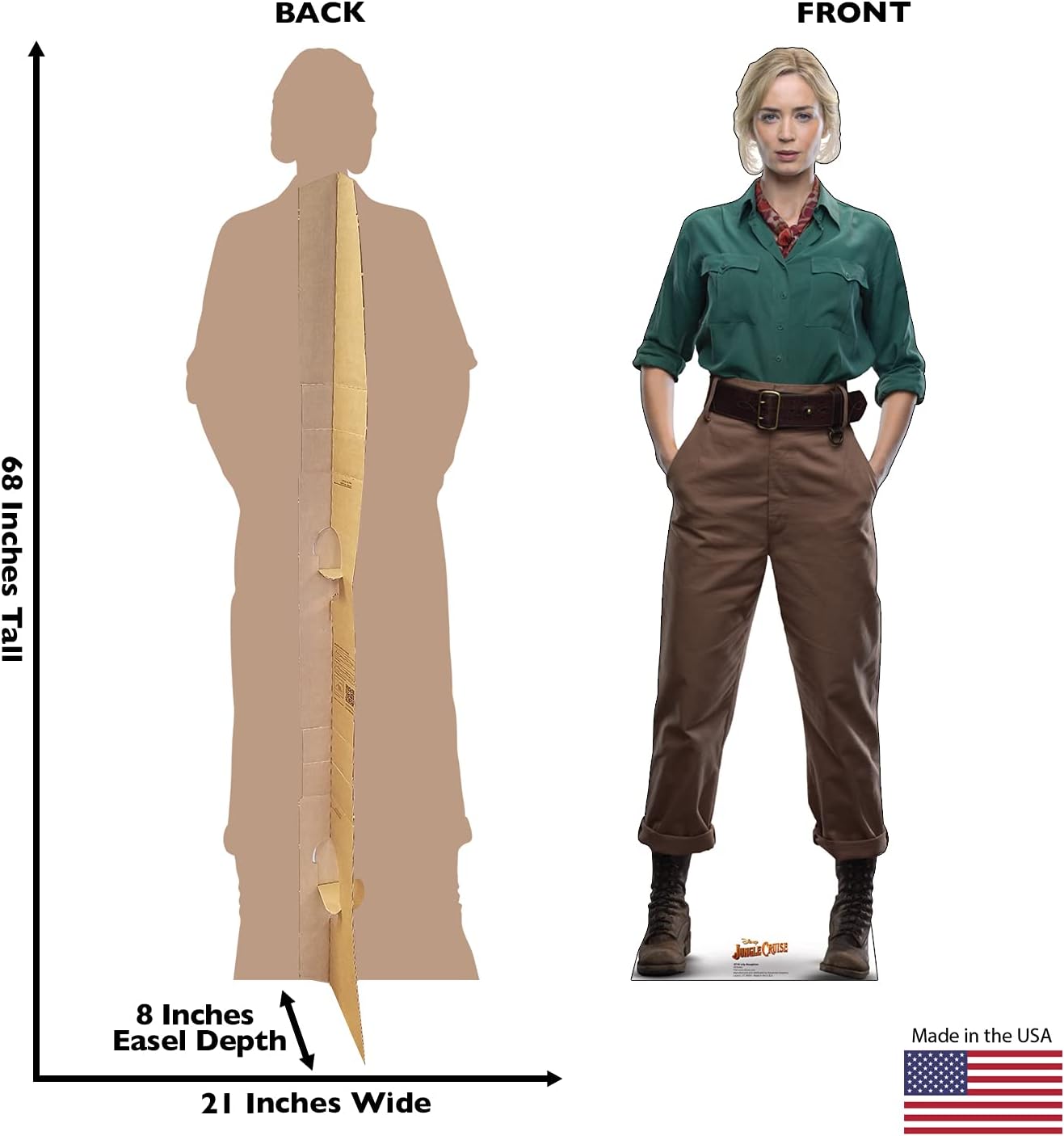 Cardboard People Dr. Lily Houghton Life Size Cardboard Cutout Standup - Disney's Jungle Cruise (2021 Film)