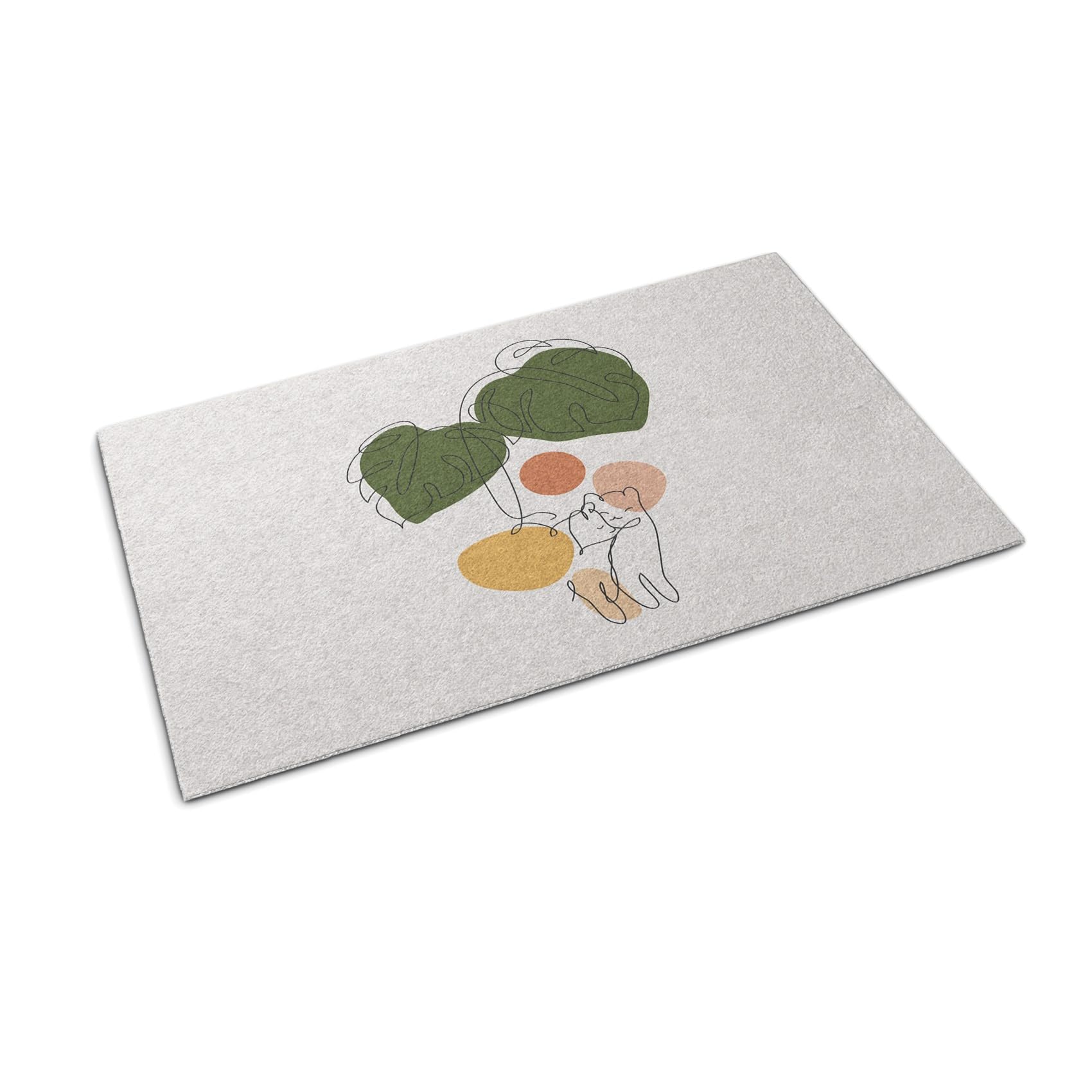 Paillasson extérieur 90x60 cm Tulup motif chats pour terrasse et balcon