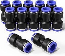 Bwintech 12 Pcs 4mm bis 6mm pneumatische gerade Verringerung Push to Connect Adapter Quick Release Reducer Fittings(PG4-6)