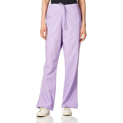 Scrub Pants for Women Workwear Originals Drawstring Waist with Flare Leg 4101