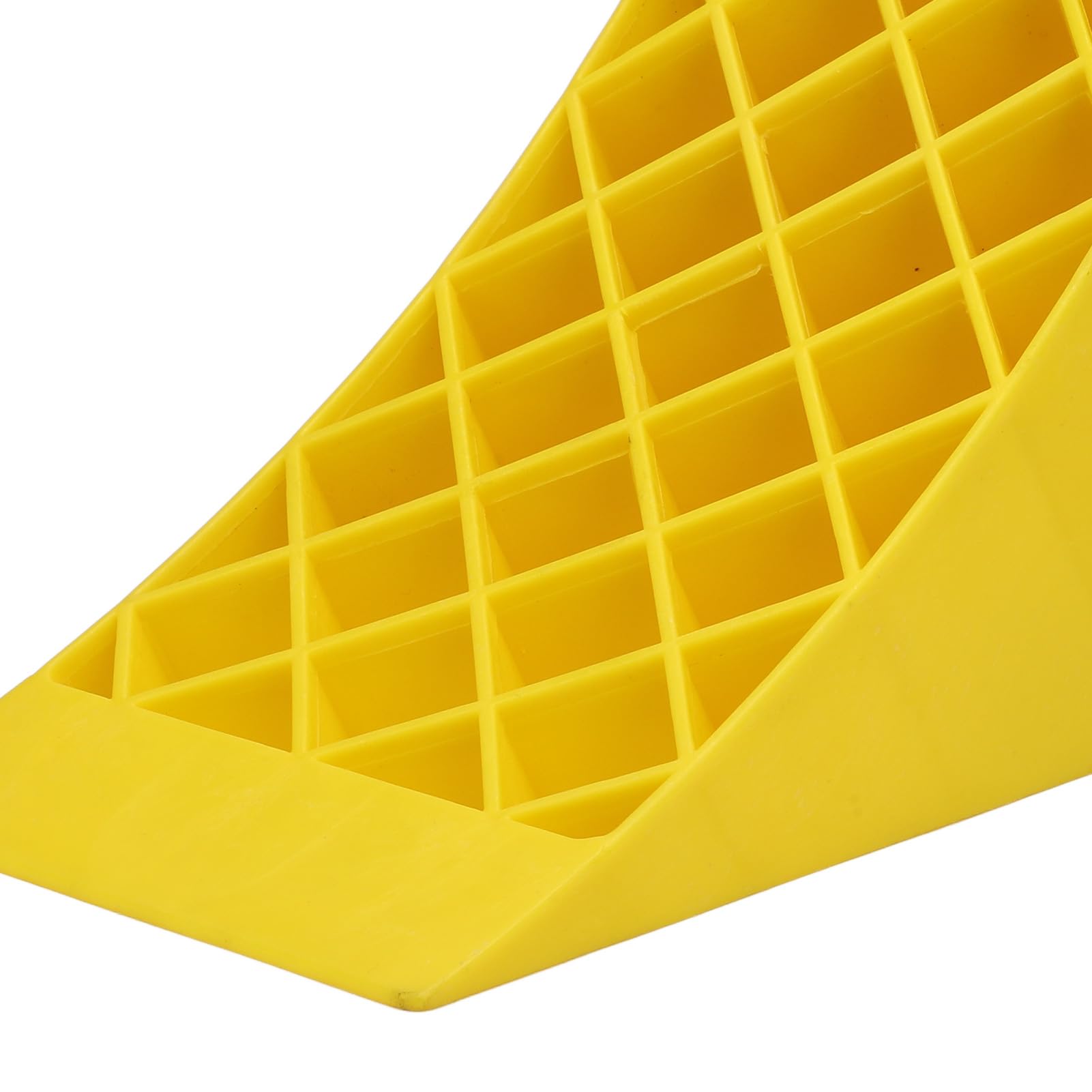 Cunei per Ruote per Carichi Pesanti, Fermaruota in Plastica Premium Ad Alta visibilità Giallo Brillante con Superfici Antiscivolo, per Rimorchi da Viaggio per Auto, Camion, ATV