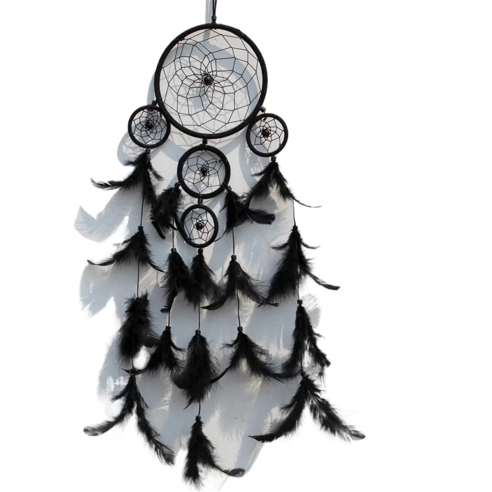 Dream Catchers Black Feather Home Wall Hanging Dream Catcher Multi-ring Series Dreamcatcher