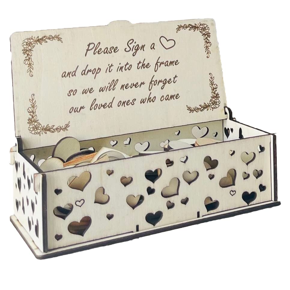 Miniatura 6 de Customizable Heart-Shaped Quinceanera Guest Book -Alternative Guest Book Wooden and Acrylic Drop Box for Sweet 15 Birthday Celebration