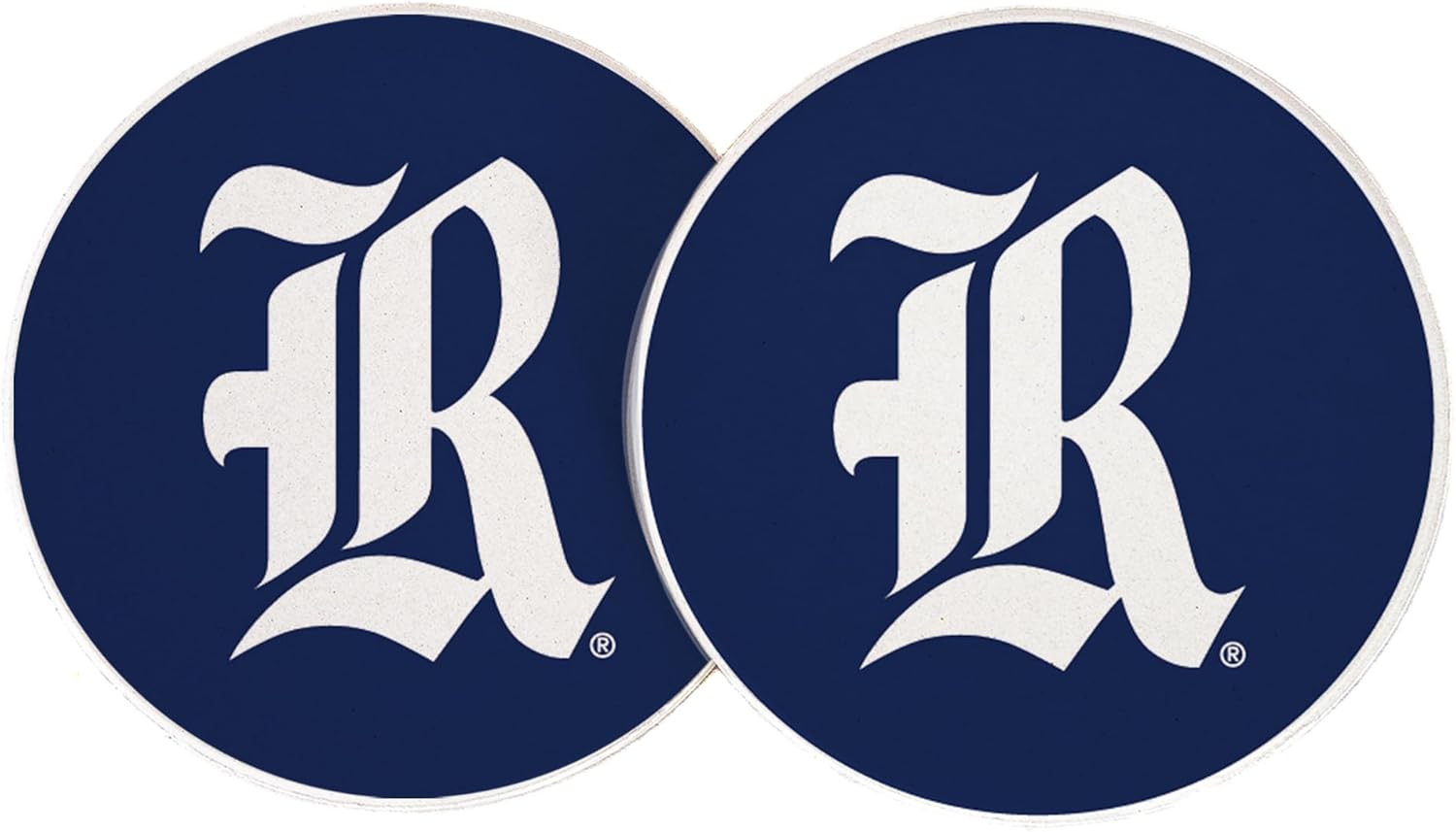 Desert Cactus Rice University Car Coaster Owls Absorbent Sandstone Car Cup Coasters Set of 2 (Design A)