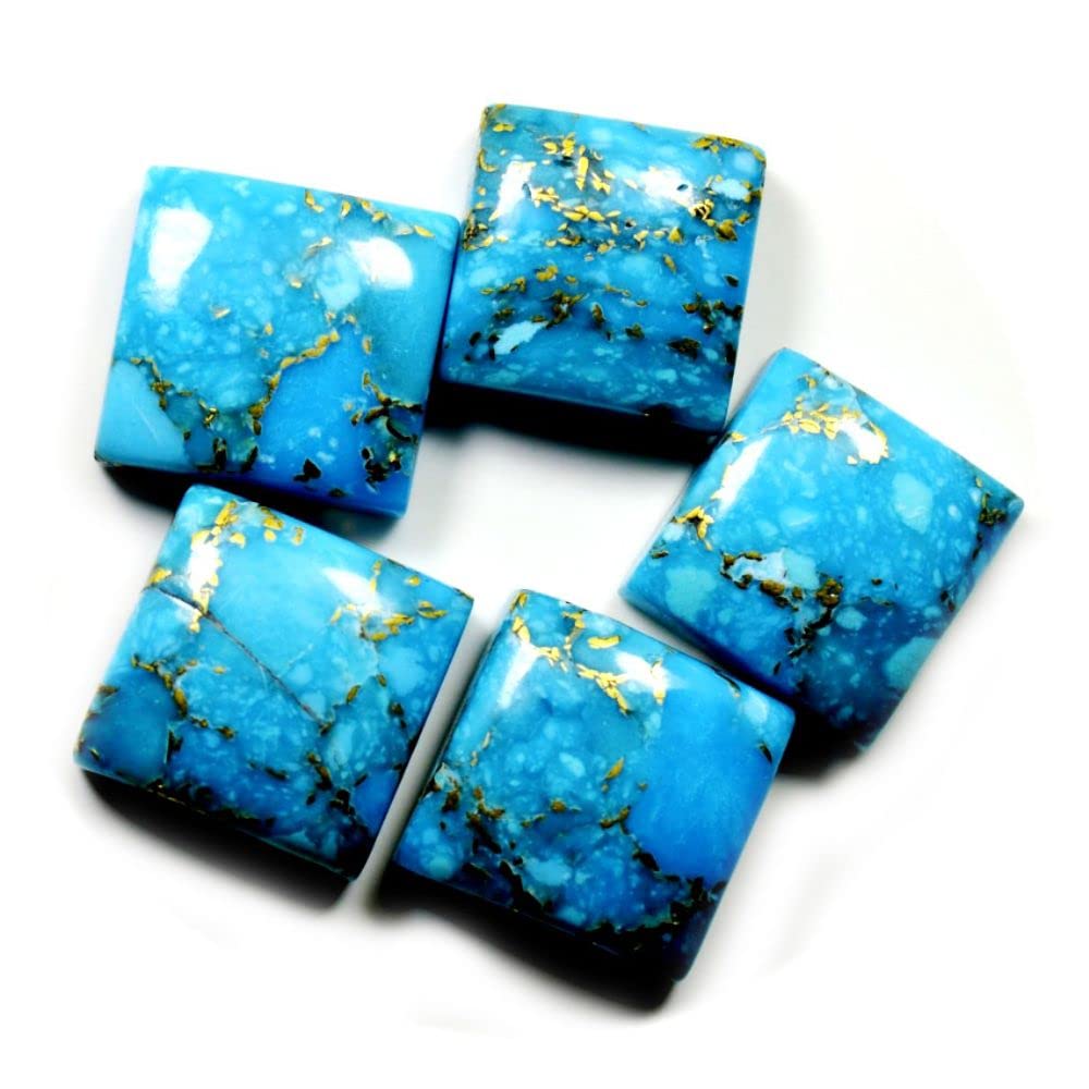 Natural Copper Turquoise at Wholesale Rate (Rs 30/Carat) Fine Quality Square Shape फिरोज़ा Loose Gemstone for Reselling Astrologers Jewellers Crystal Healing Astrological