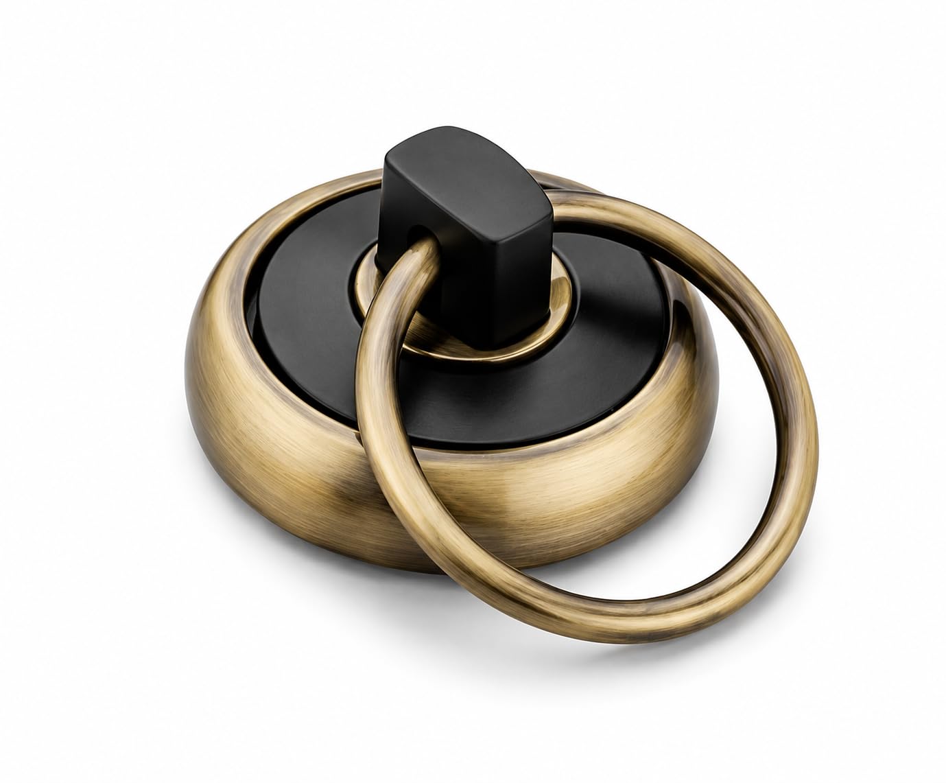Drawer Kadi Antique Metal Finish Cabinet Handle | Round Drawer Pull Ring for Dresser, Door, Chest, Bed Storage & Furniture Decor - Pack of 1 (Antique Black)-image-46