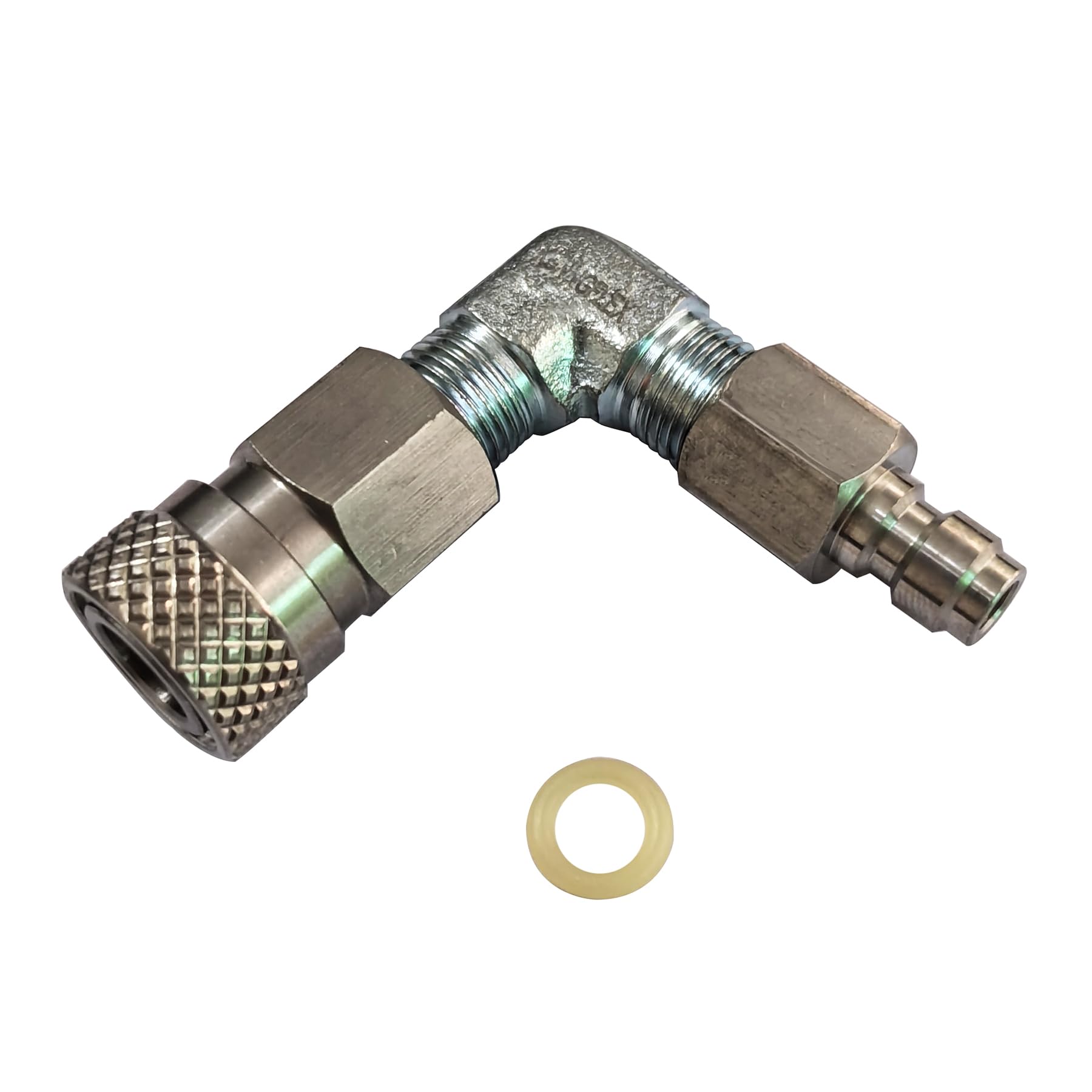 Photo 1 of Aopkeo Male Female 8mm Quick Disconnect 90 Degree Connect Adapter QD Stainless Steel