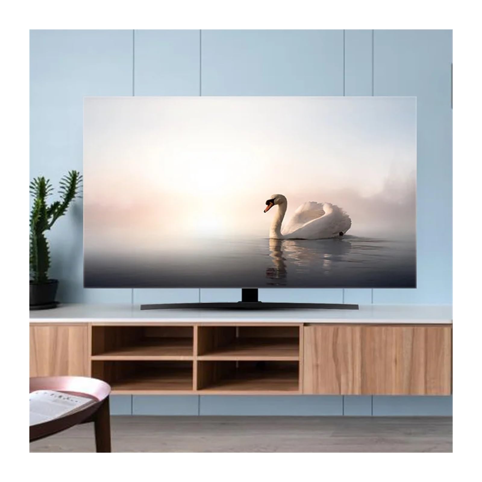 HKYBCF Tv Covers TV Cover Dust Cover Cloth 32-70 Inch Hight Quality Household Hanging Desktop Curved TV Universal for Indoor Living Room Bedroom (Color : 08, Size : 75inch 170x100cm)