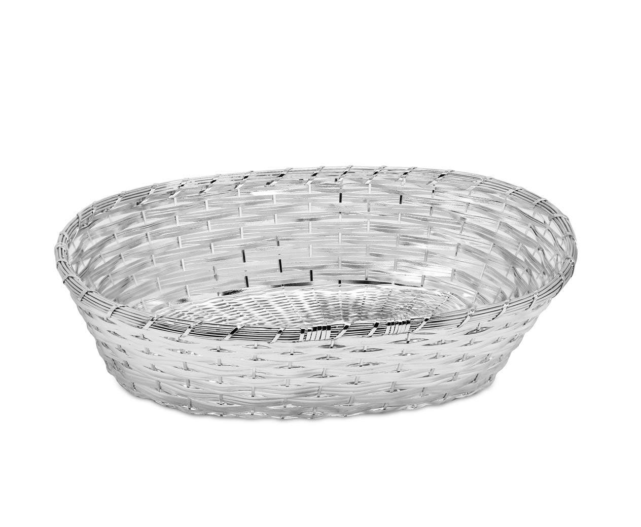 Edzard Silver Basket, Bread Basket, -Plated And Tarnish-Resistant, Decorative Serving Basket, 21 X 30 Cm, Tableware, Kitchen Decor, Home Accessory, Multi-Purpose