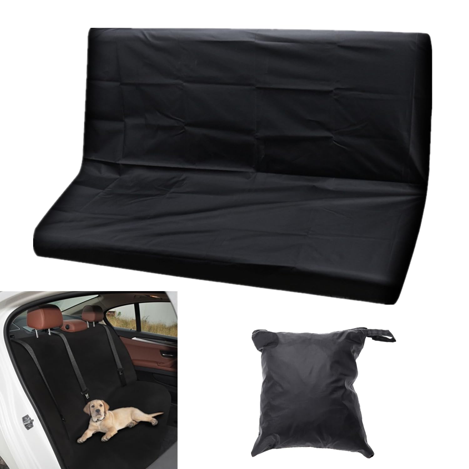 bangminda Funda de Asiento para Perros Cubierta de Asiento Trasero Coche Impermeable Universal Funda para Asientos de Coche Protector de Asiento Trasero Cubierta de Asiento Trasero para Perros