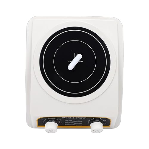 GLOGLOW Magnetic Stirrer Magnetic Mixer Magnetic Stir Plate 150-2200 RPM 1000ml Capacity with Infinitely Variable Speed Timer for Laboratory