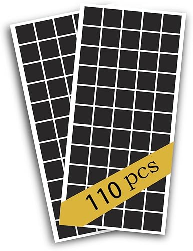 110 piezas de imanes autoadhesivos, tiras magnéticas adhesivas flexibles, cintas adhesivas para despegar y pegar imanes cuadrados para manualidades,