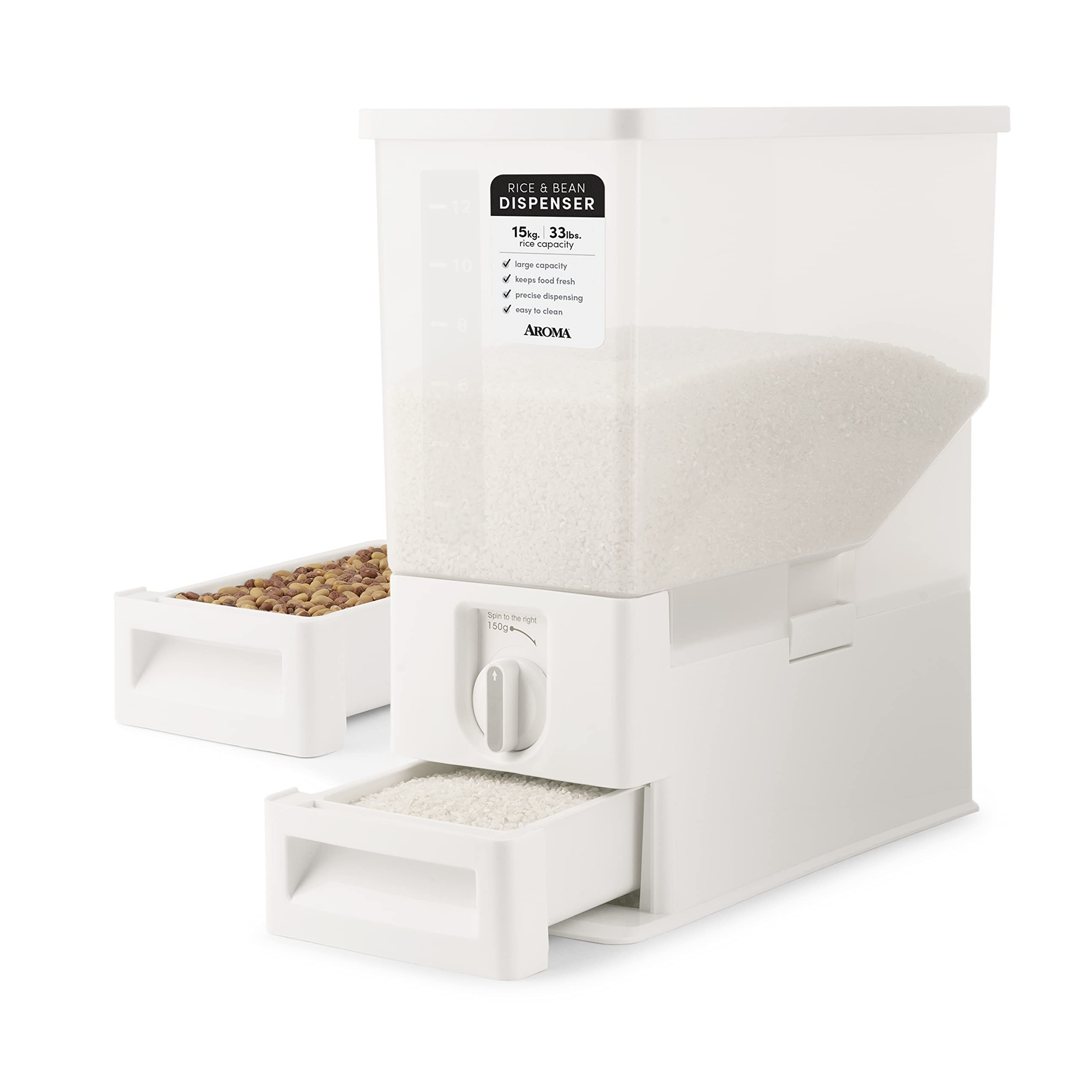 AROMA XL 33-Pound Rice Dispenser ARD-133