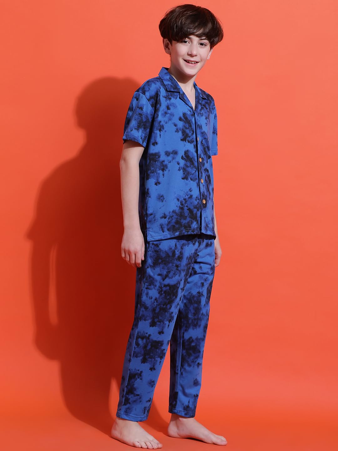 Lil Tomatoes Boys Cotton Night Suits, 11-12 Years, Royal - Image 8 thumbnail