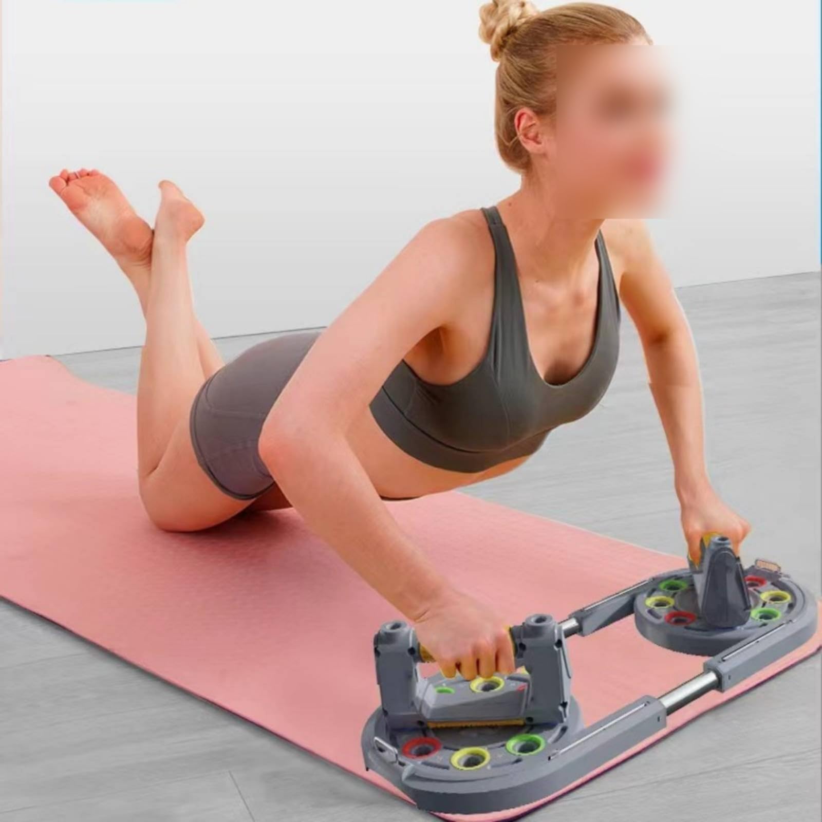 Tabla de Flexiones Entrenamiento de Pecho Tablero de Brazos Guía por Colores para Enfoque Muscular Construcción Estable en Adecuada para Calentamiento y Sesiones Completas