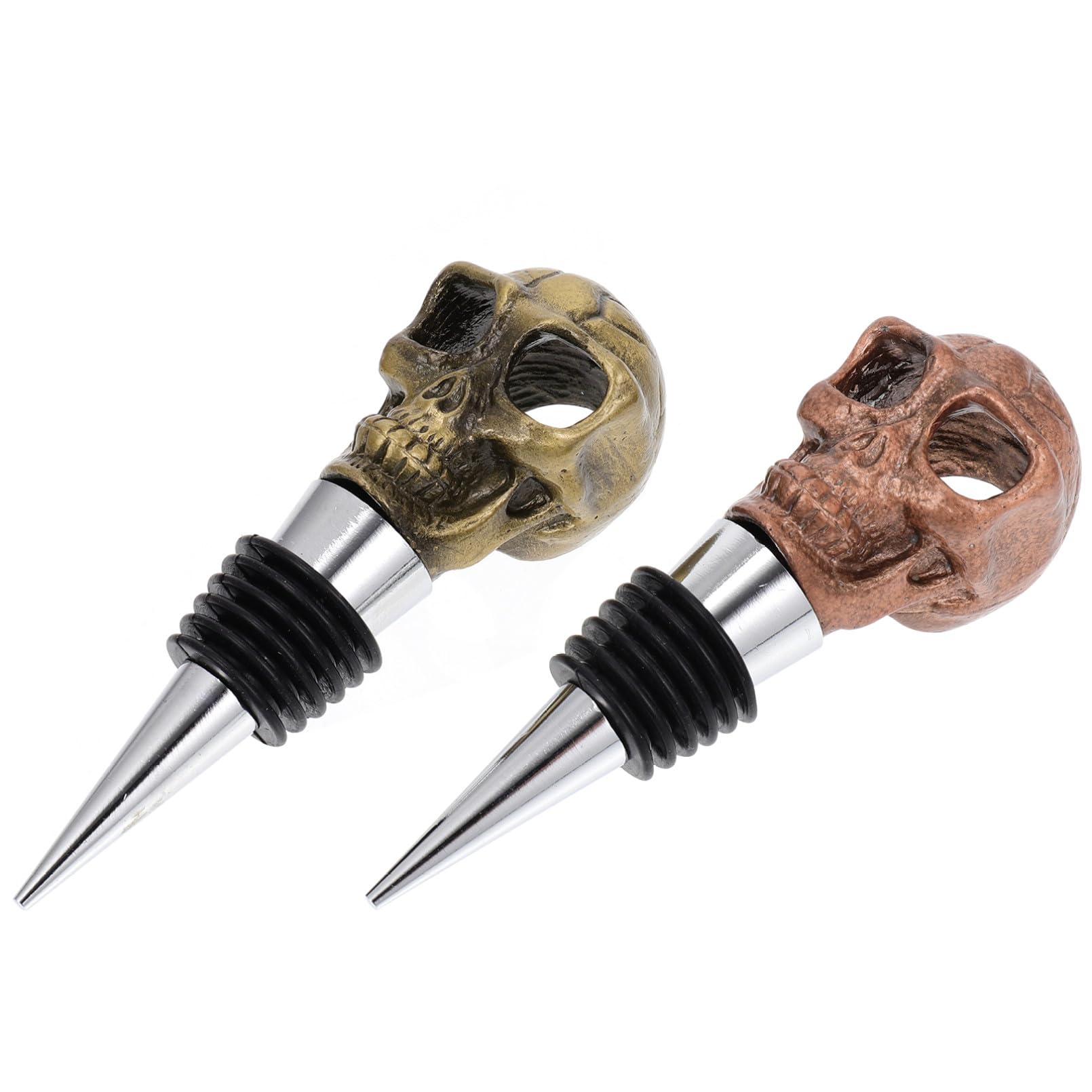 IMIKEYA 2 Sätze Flaschenverschluss Stopper Gestell Spender Kühler Flaschenkorken Flaschenstöpsel Verschlussstopfen Für Weinflaschen Weinverschluss Aluminiumlegierung 2 Stück * 2