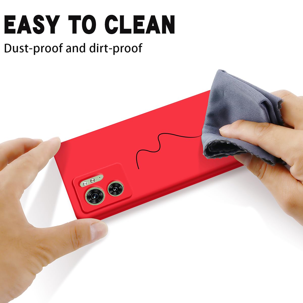 SHIEID Funda Para Motorola Edge 50 Neo,Carcasa Silicona Suave Gel