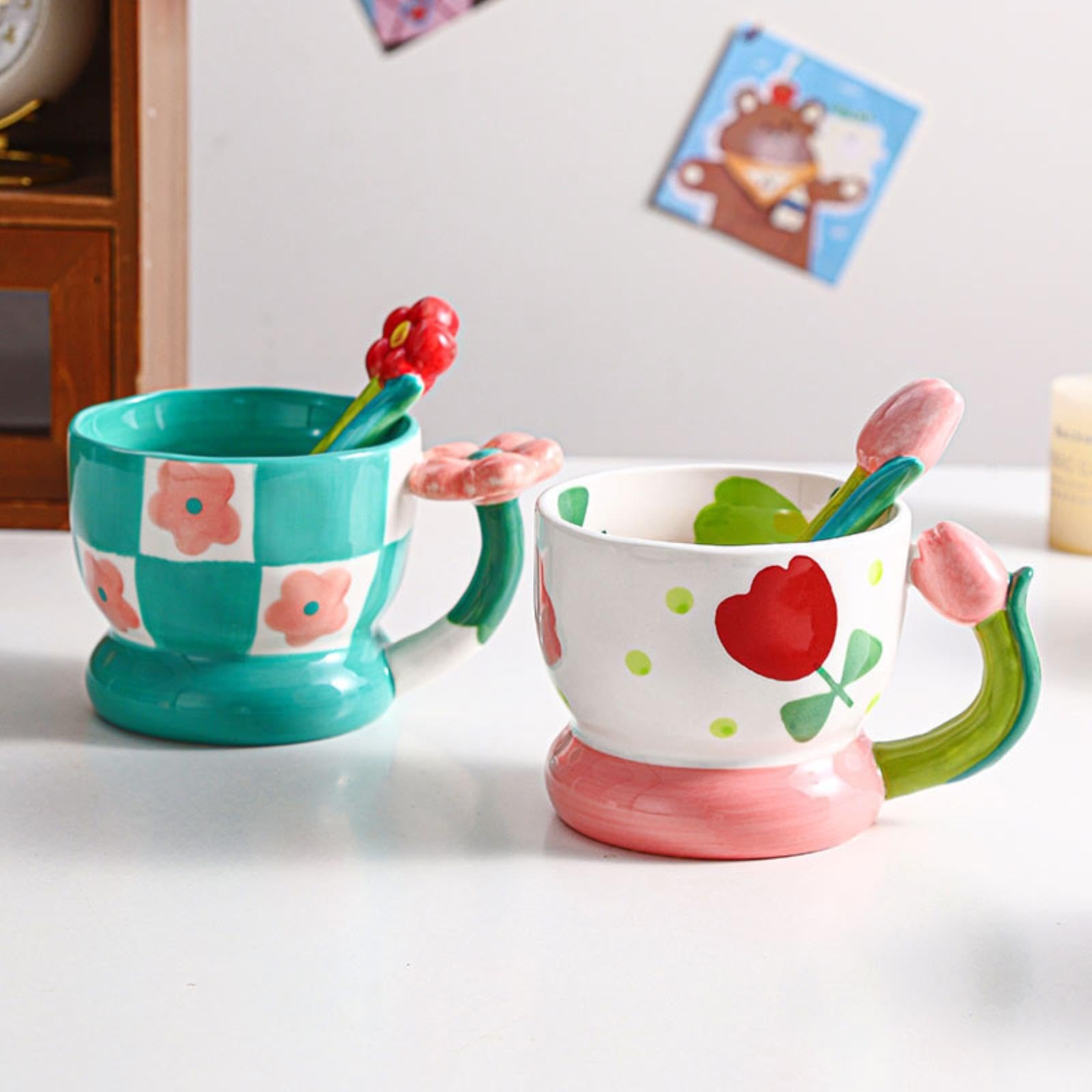 Taza De Café Tazas De Café Taza De Café Roja, Taza De Cerámica De