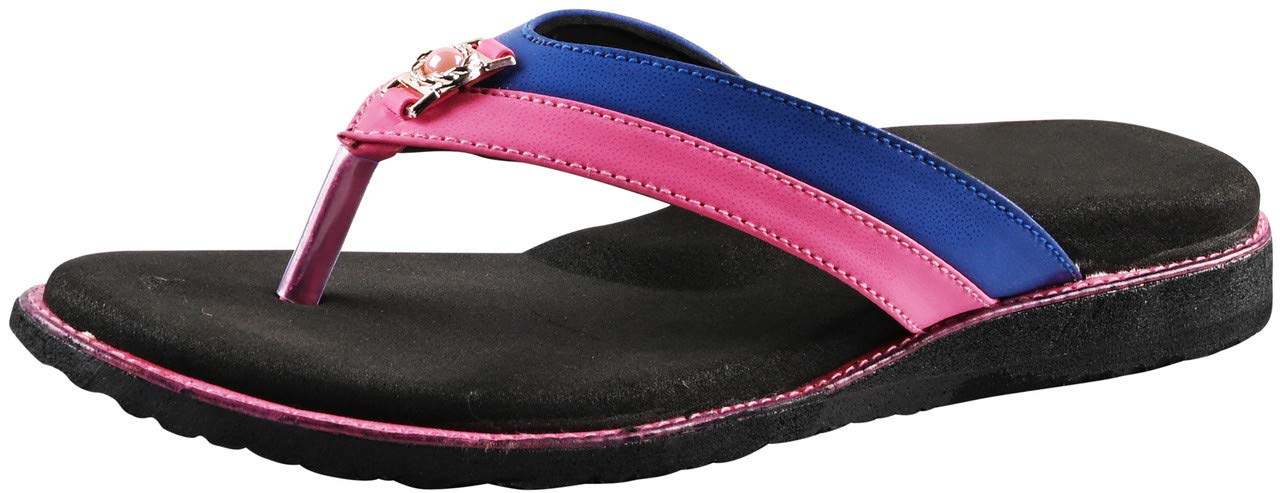 DOCTOR CHOICE� Extra Soft Padding Orthopedic Womens Slippers, Daily Use Colorful Side Border Stylish Slipper (Color Pink, Size: 5 UK/IND) (B08TMC3BLV) Amazon Price History, Amazon Price Tracker