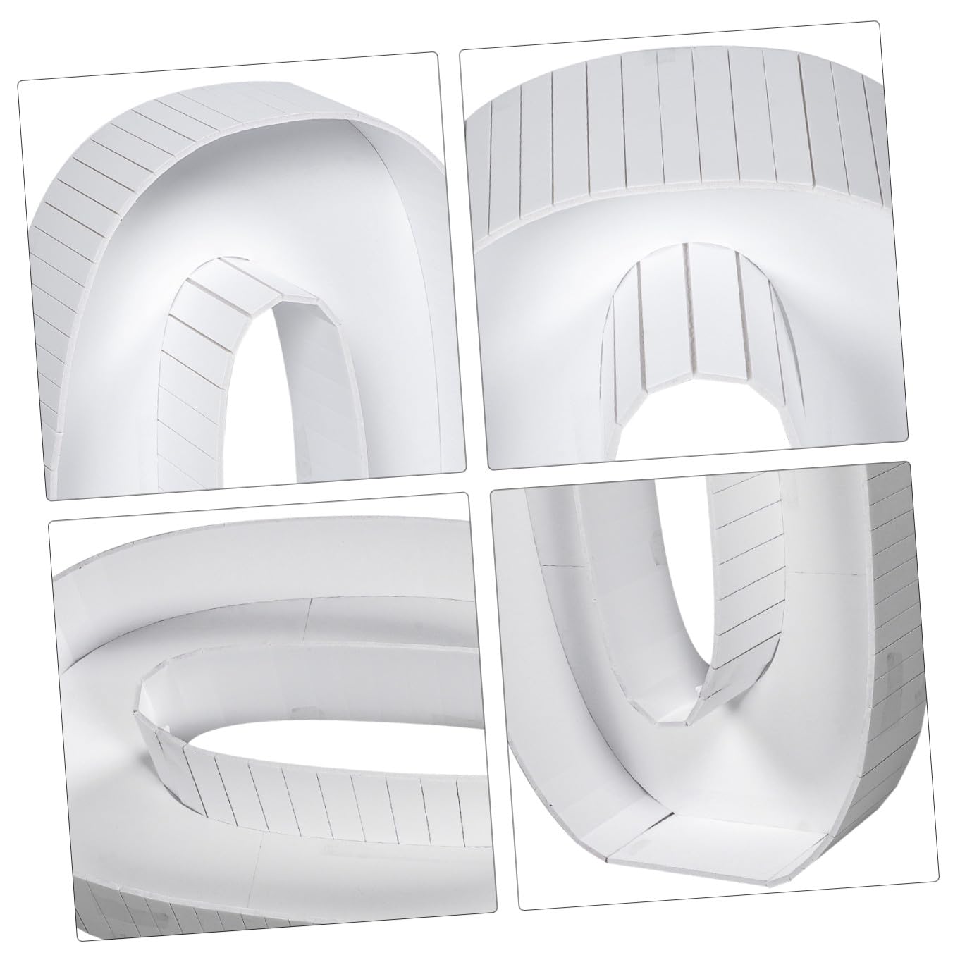 ibasenice Support de Chiffres en Ballon Réutilisable Forme 0 en Ps Blanc pour Décoration Facile de Fête Anniversaire Garçon et Filles et Baby Shower