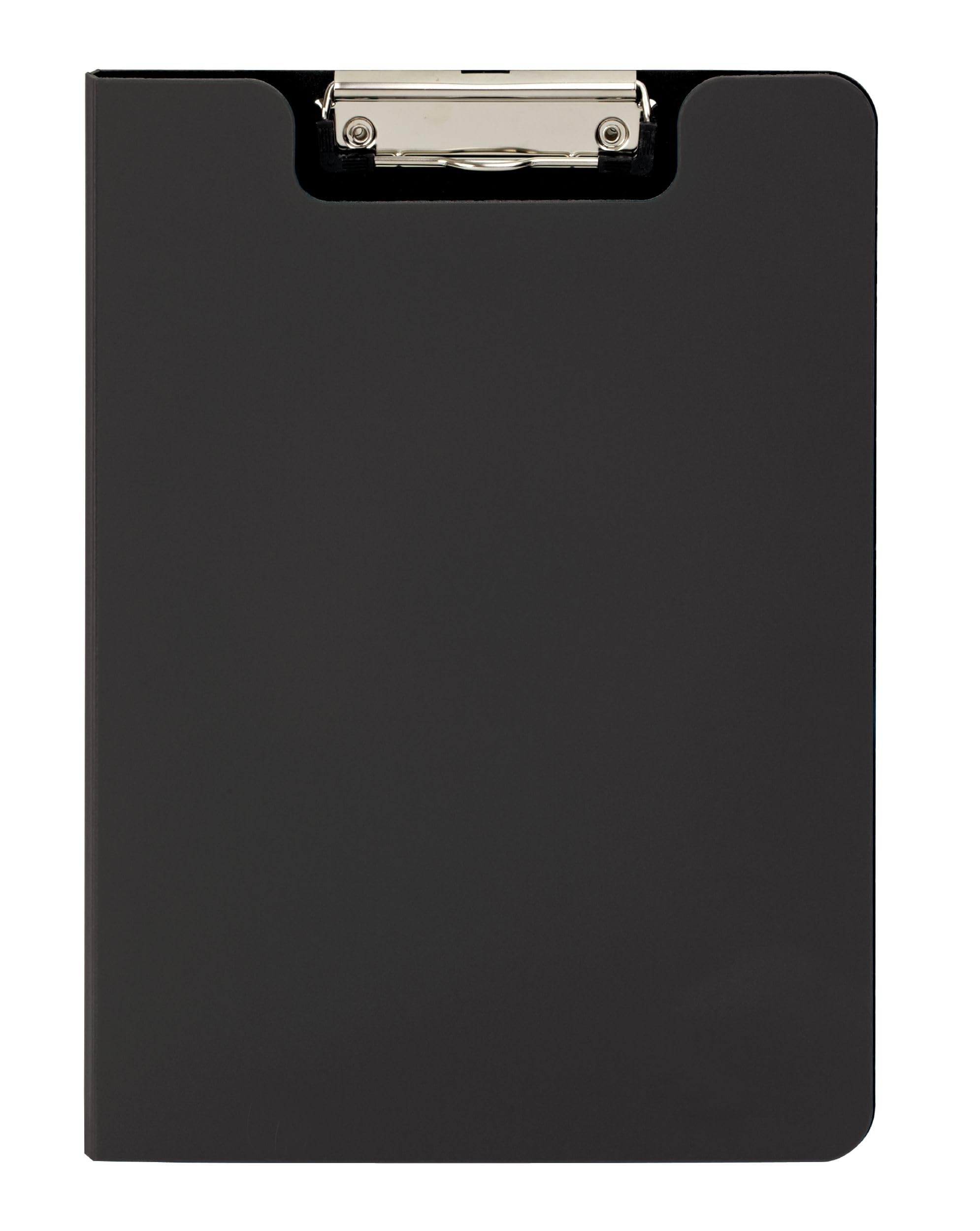 MAUL A4 Writing Case, Clipboard Folder Made of PP in A4 Format for Documents, Durable Conference Folder, Retractable Hanging Eyelet, Folder with Clip for Loose Paper, Black