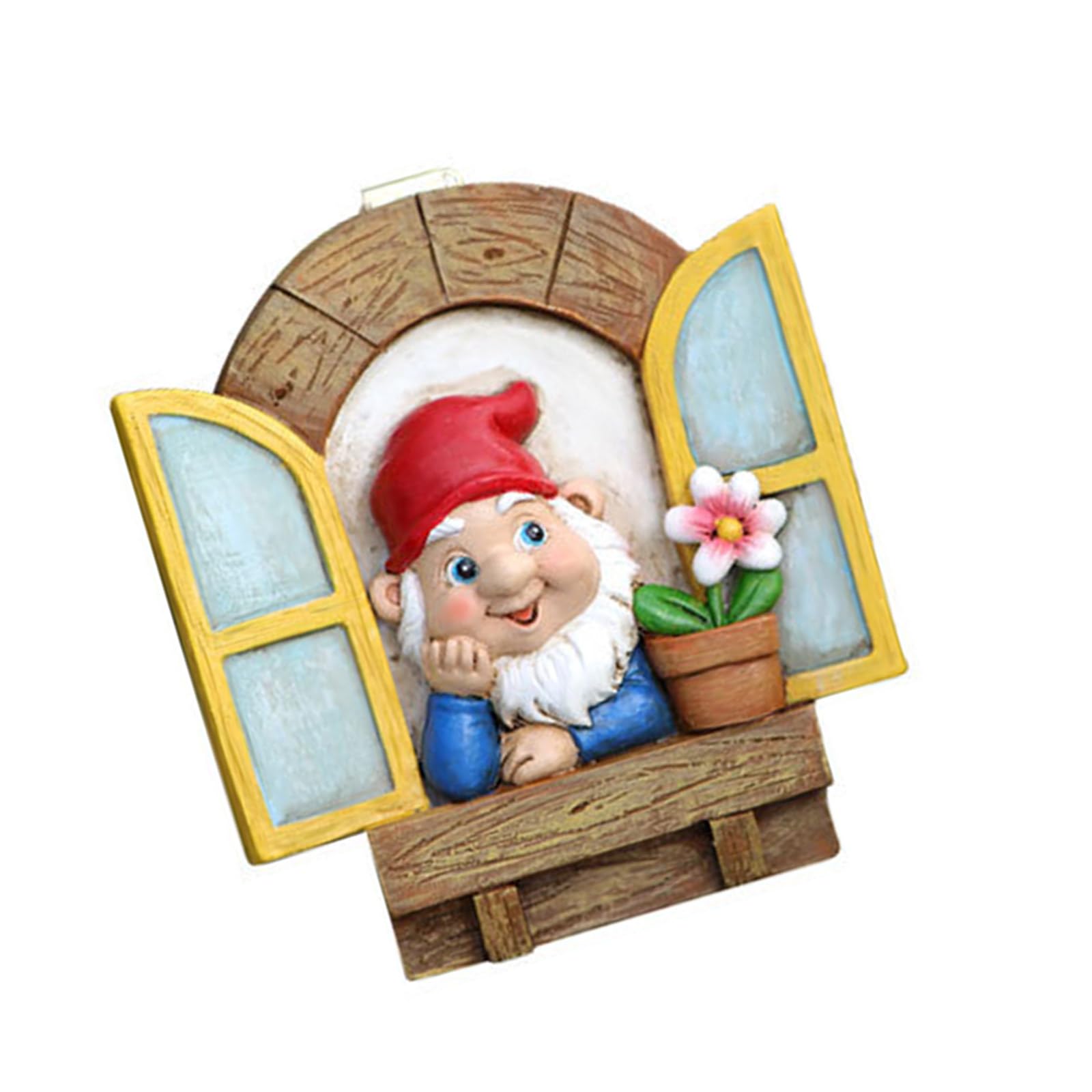 YPBEW Delicate Owl Reading Gnomes Tree Faces Decoration for Outdoor Yard Garden Resin and Flower Pots Landscape Gnomes Statue