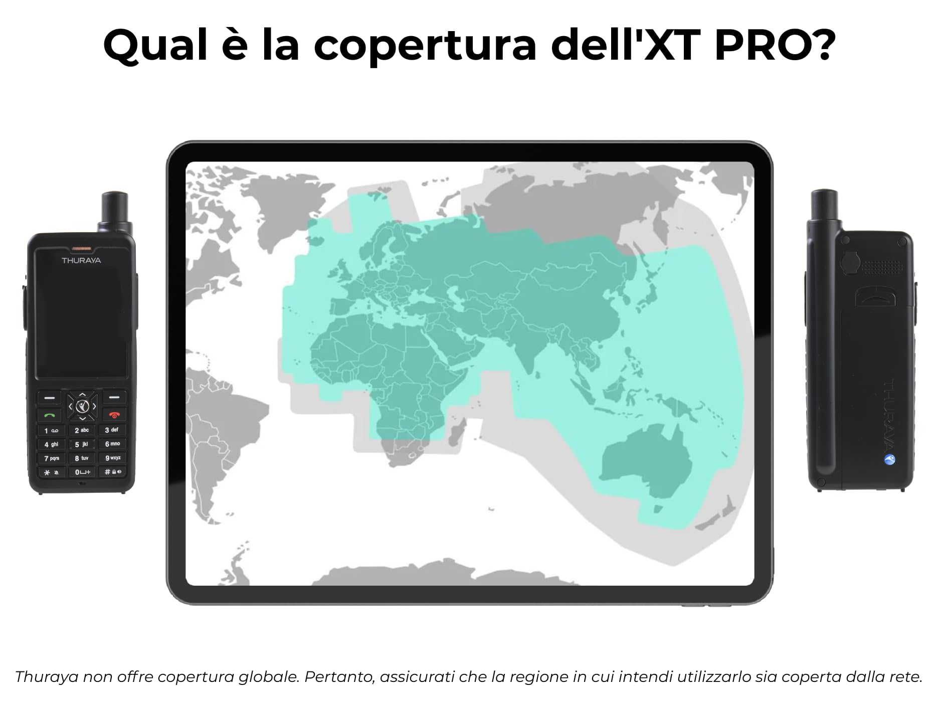 OSAT Telefono satellitare Thuraya XT-PRO + SIM Prepagata NOVA con 10 unità | Validità 30 giorni | Copertura vocale e SMS per comunicazione in zone remote e situazioni di emergenza.
